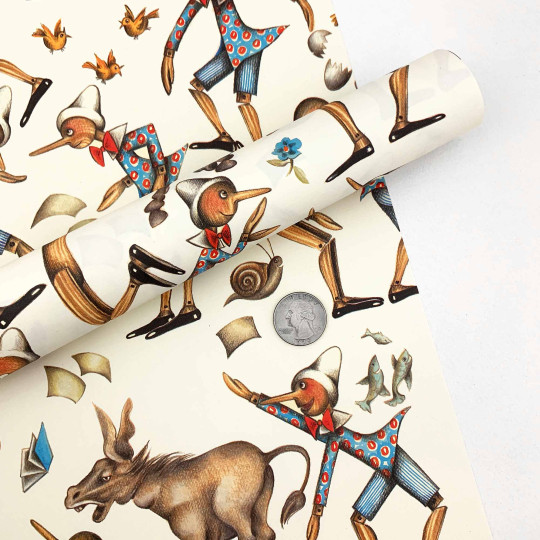 Pinocchio Print Italian Paper ~ Rossi Italy